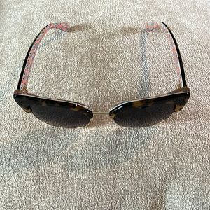 Kate Spade New York | Havana Pink & Dark Gray Gradient Karri Browline Sunglasses